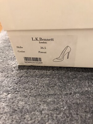 NEW LK Bennett Shilo 36.5 Cerise Patent Leather Pumps Heels