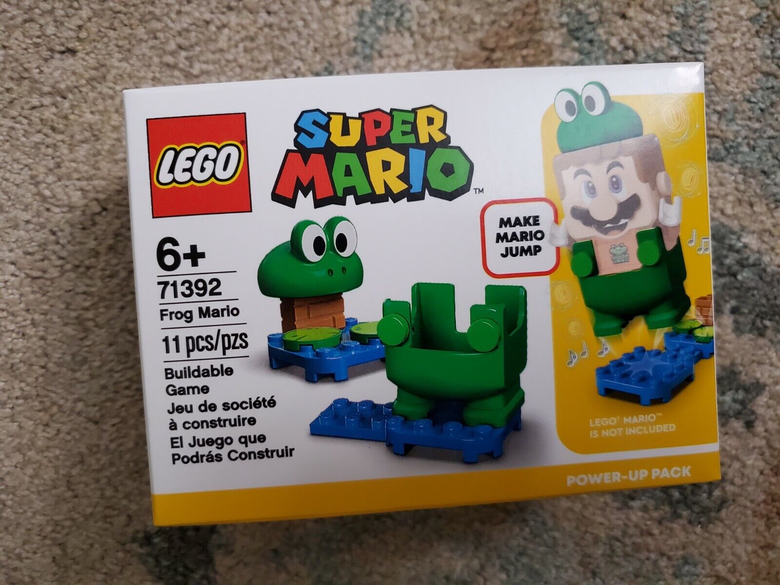 New Sealed LEGO Nintendo 71392: Super Mario Frog Mario Power-Up Pack