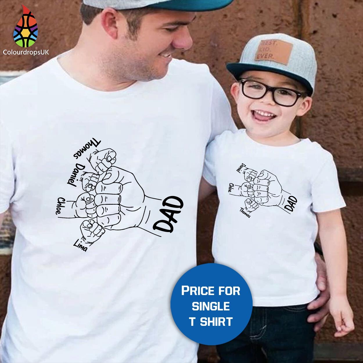 Tshirt (1109) THE BEST DAD Father's Day T-shirt Birthday Super Dad Daddy Papa-image