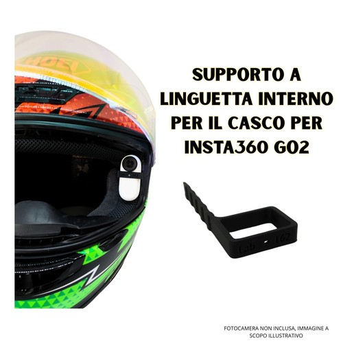 Supporto Insta Go2 Go 2 Casco Interno Integrale Strada Pista Moto Kart Auto - Photo 6/7