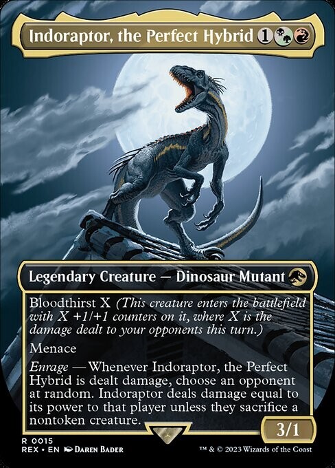 Indoraptor, the Perfect Hybrid R Borderless Regular #15 | REX Jurassic World