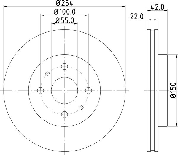 2x Mintex Discs Front fits Subaru Justy 1.3 AWD Daihatsu Sirion 1.0 4WD Materia