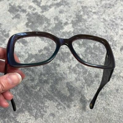 Chanel Acetate Quilted CC Glasses Frames Amber Brown Color  display picture 1