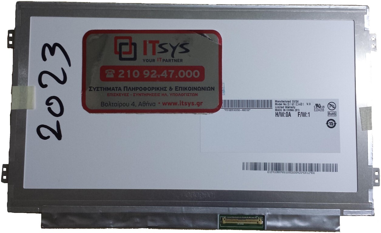 Laptop Screen 10.1'' 1280x720 SD+ LED 40pin Slim Laptop Screen Monitor (Κω