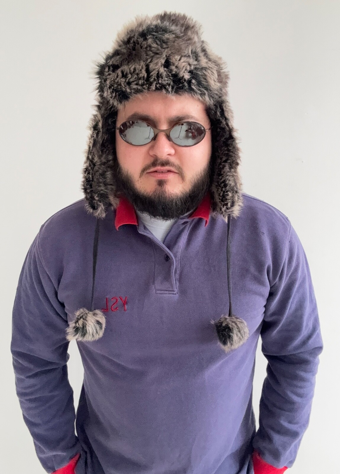 Polo uomo YSL Yves Saint Laurent vintage invecchiato y2k taglia L