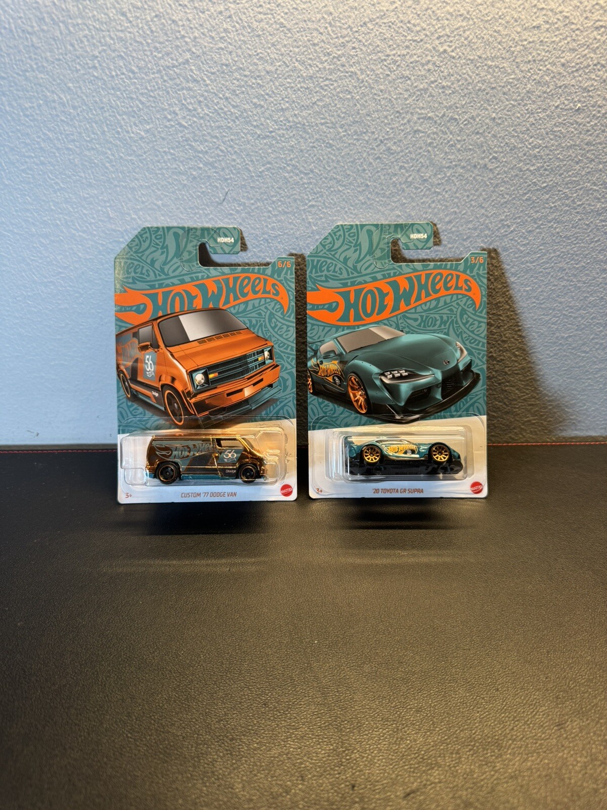 Hot Wheels 56th Anniversary Pearl & Chrome Chase Custom '77 Dodge Van+Supra!