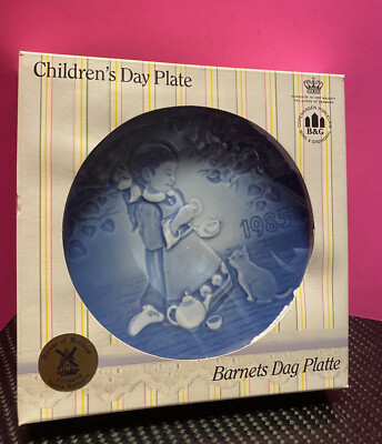 ''The Magical Tea Party'' Children's Day Plate 1985 Bing & Grondahl Porcelain