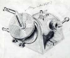 Original Vintage 1950s Graphite Technical Drawing Sketch Machine Engineering #A