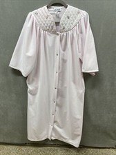 VTG-ROBE HOUSECOAT Snap Front-Pink Fleece-Warm  Cozy Vintage Sears