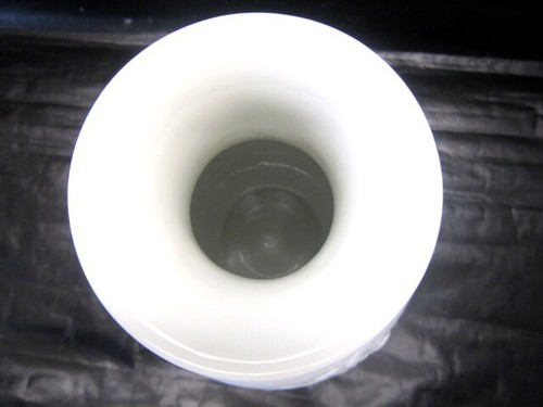 AK Kaiser 448 Biskuit Porzellan Vase weiß matt Blumenranken Relief Dekor H25,5cm - Bild 10 von 12