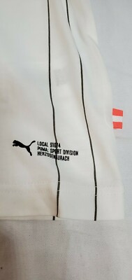 Puma 91074 Long Sleeve Shirt Mens Size Large L Off White pin