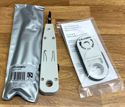 Cyclops Netzwerkkabel Abisolierwerkzeug CAT5e CAT6 UTP STP Kauden LJ5206 + IDC Tool