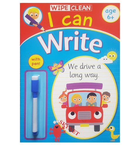 Ready For School Learn Maths Writing Spelling Wipe Clean Book Dry Erase Kids 6+ - Picture 13 of 25