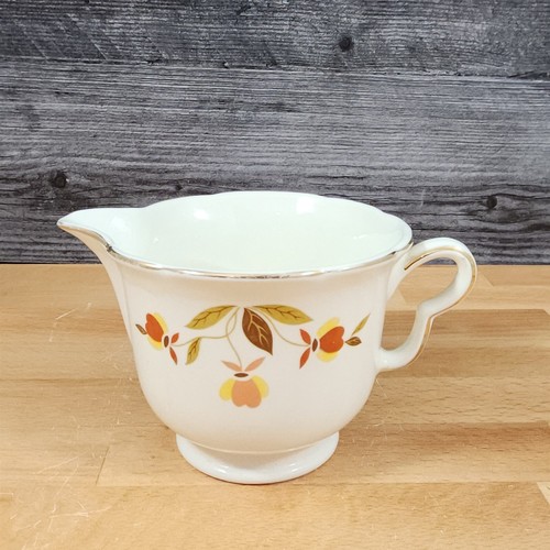 Hall Autumn Leaf Ruffled D Creamer Pitcher - Thumbnail 2