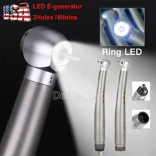 Dental LED High Speed Handpiece Shadowless E-Generator Air Turbine 2/4 Holes
