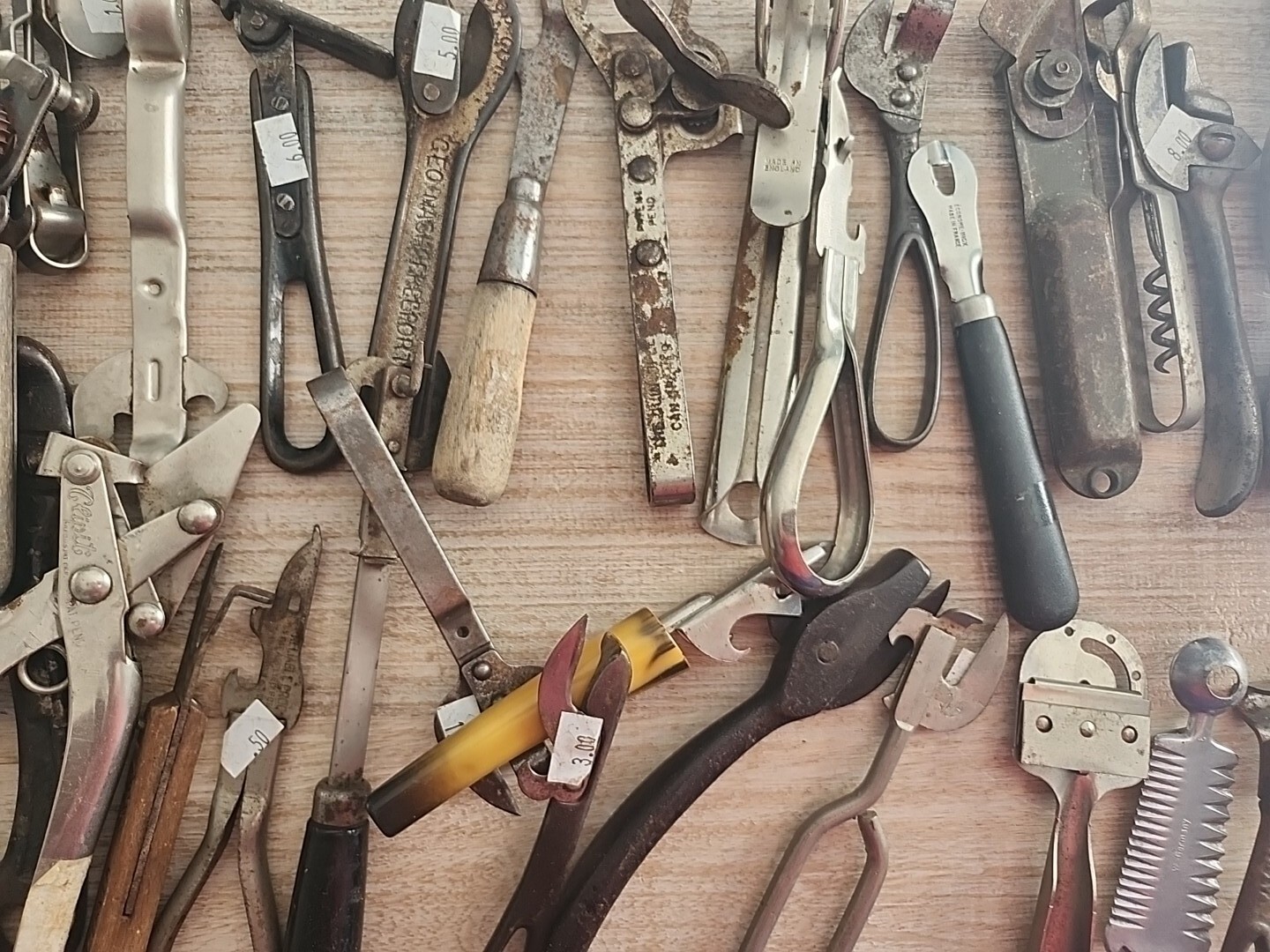 Huge Lot of Rare Vintage Can Openers Corkscrew Made in USA early 1900's rare eBay