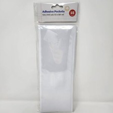 Adhesive Pockets Large Rectangle 15 Count