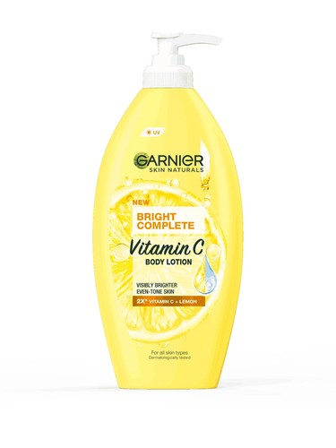 Garnier Bright Complete Vitamin C Body Lotion with Lemon Extract 400ml pack of 3 - Picture 2 of 2