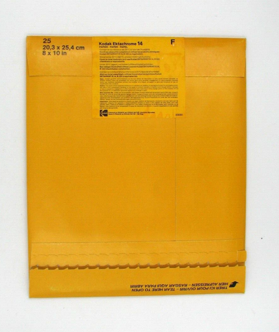 Kodak Ektachrome 14 Photographic Paper 25ct 8X10 | eBay