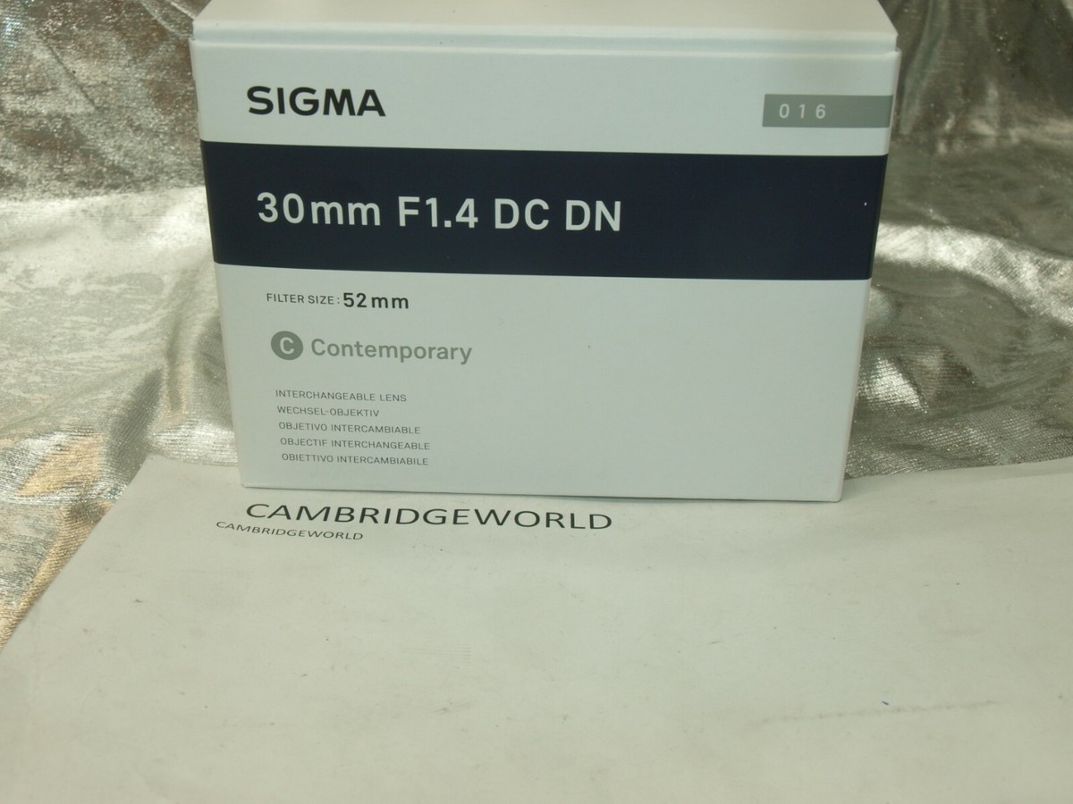 SIGMA 30mm F1.4 DC DN CONTEMPORY PRIME LENS f SONY E NEW in