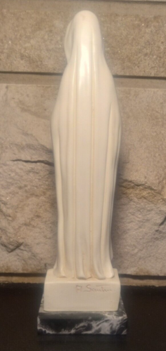 Maria Rosa Mystica Fontanelle Montichiari Virgen María Santa Estatua de resina Italia - Imagen 5 de 6