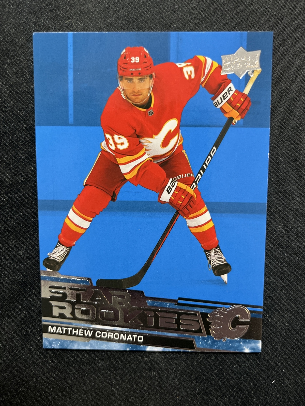 23-24 UD Star Rookies Box Set Star Blue SP RC Rookie 11 Matthew Coronato