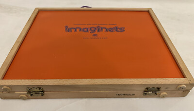 IMAGINETS MAGNETIC SHAPES Art Education Mindware Cards Wood Case Age 3+ READ