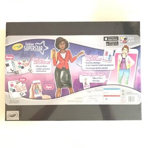 Download Crayola Fashion Superstar Design Kit Coloring Book And App For Virtual Closet | eBay