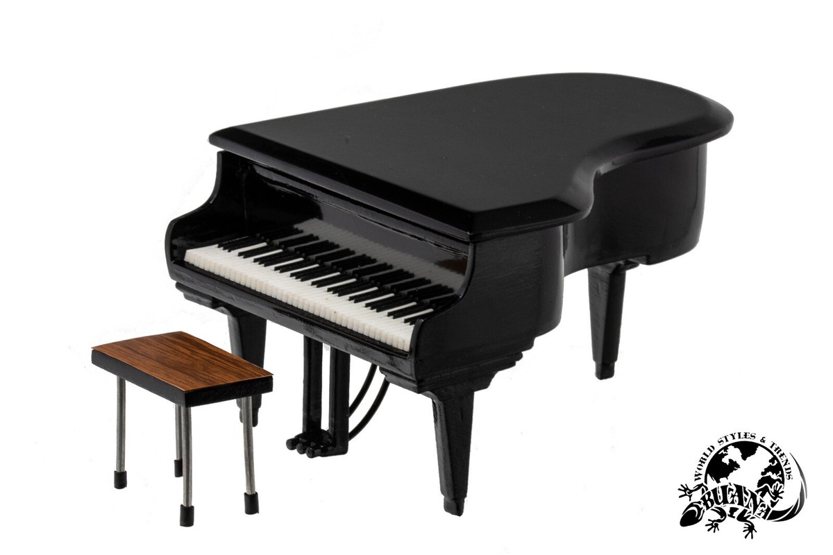 Mini Klavier Modell Aus Holz – Deko-Klavier Mit Glatter Oberfläche, Ideal Für Schreibtisch, Regal Oder Als Musik-Geschenk