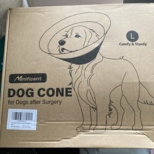 Manificent Dog Cone for Dogs after Surgery L Comfy  Sturdy