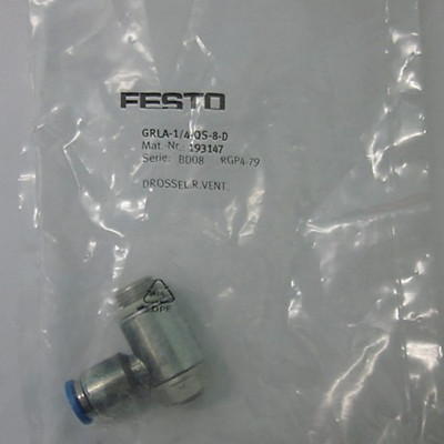 1PC FESTO GRLA-M5-QS-4-LF-C 175056 throttle valve New