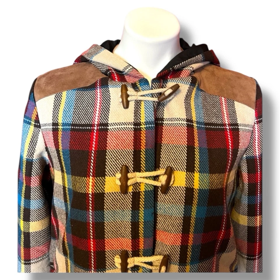 NWOT Flying Tomato | Wool Toggle Peacoat | Hooded | Burgundy | Boutique Size Med - Image 4 of 4