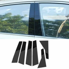 Gloss Black Sticker Window B-C Pillar Post Trim For Cadillac XT5 2016 2017-2020