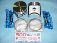 FIAT 500 & 126 COPPIA 2 PISTONI  77 MOTORE 650cc STAMPATI PIATTI GRAFITATI POTEN