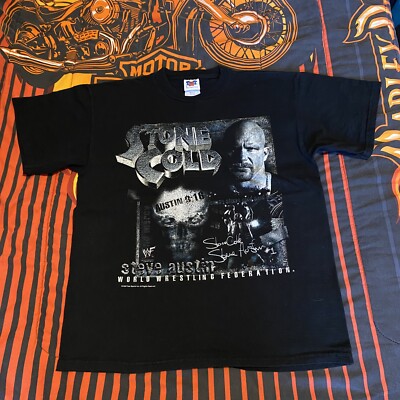 Vintage WWF Stone Cold 1999 Wrestling T Shirt Size Large Steve