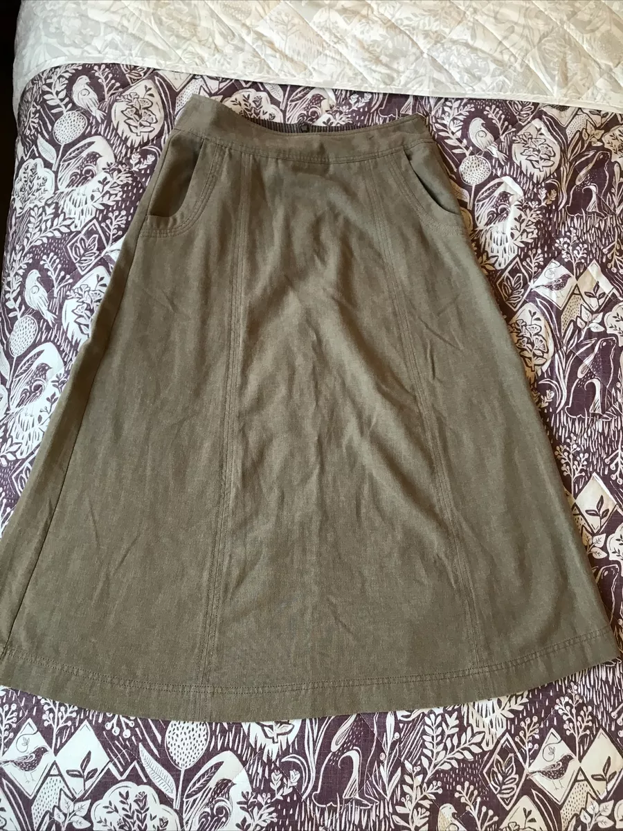 Linen top travel skirt