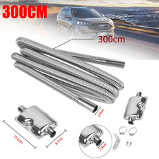 Edelstahl Abgasschlauch Abgasrohr 300cm + φ25mm Diesel Standheizung Auspuff DHL