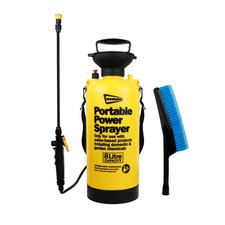 8L Portable Pressure Washer Power Pump Car Jet Wash Brush Hose Lance Cleaner