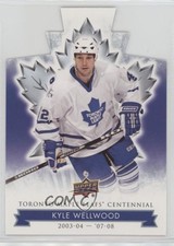 2017 Upper Deck Toronto Maple Leafs Centennial Blue Die-Cut Kyle Wellwood 14zh