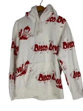 WACKO MARIA Disco Devil Hoodie L Cotton White