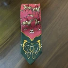 Vintage Polo Ralph Lauren Men Silk Neck Tie Fox Hunt Hound Dogs Regal Made Italy
