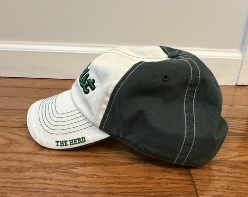 Titleist Marshall University Thundering Herd Black Golf Hat Adjustable Cap Green - Picture 2 of 8