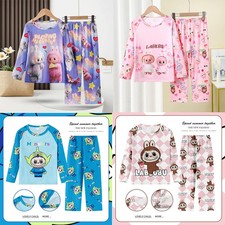 2pc Tops Bottoms Lablublu Kids Girls Boys Toddlers Pyjamas Long Sleeve Nightwear
