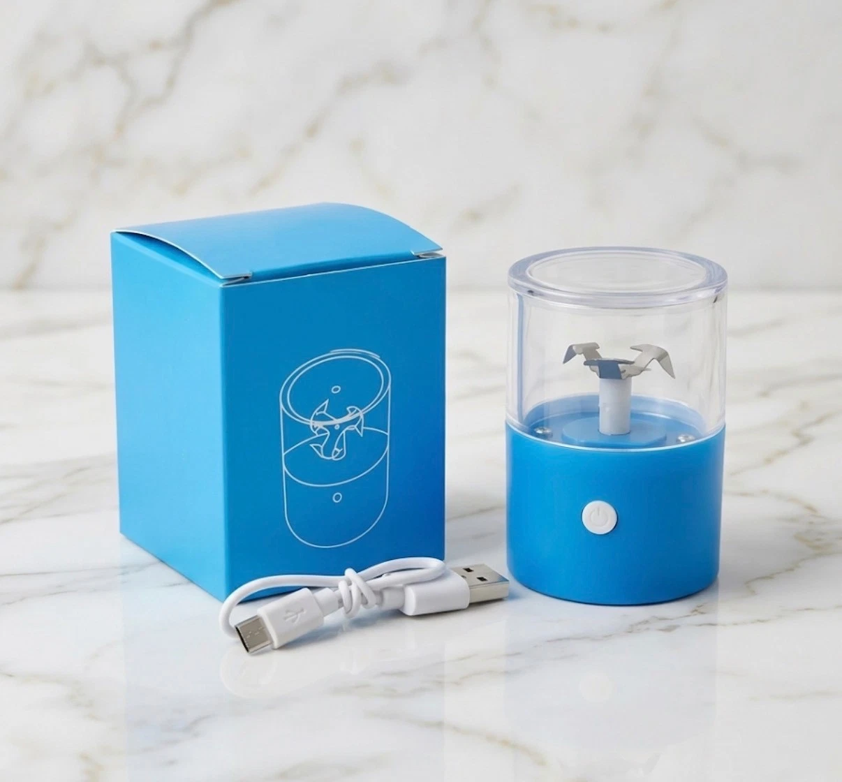 Blue Electric Herb Grinder | USB Rechargeable Tobacco Spice Crusher
Opens in a new window or tab