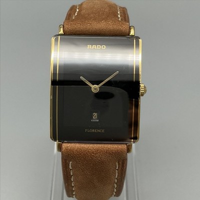 Rado Florence 160.3603.2N Mens Watch 24mm Black Dial 160.3605.2N New Battery