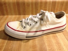 Converse Womens 6M White Canvas All Star Chuck Low Top Lace Up Sneakers