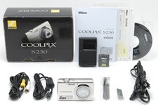  Top MINT Nikon COOLPIX S230 Silver 10.0MP 3x Digital Camera US Duty Paid