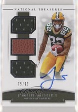 2018 Panini National Treasures 75/99 J'Mon Moore #RST-JM Auto 2r5
