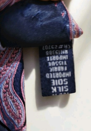 Corbata para hombre Nautica 100 % seda púrpura 59" - Imagen 4 de 6