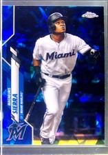 2020 Topps Chrome Update Sapphire Edition Magneuris Sierra #U-298 Marlins